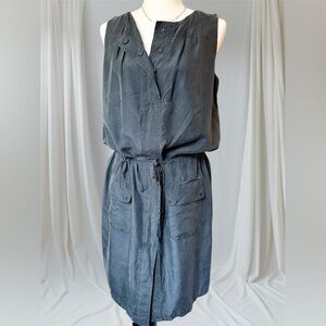 Blacky Dress Berlin | 100% Silk Dress | Women’s Size 6 | Charcoal | Lined